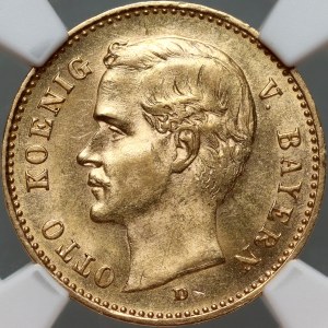 Německo, Bavorsko, Otto, 10 značek 1905 D, Mnichov