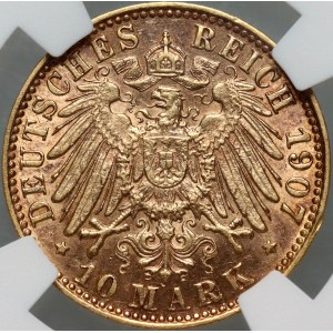 Germany, Bremen, 10 Mark 1907 J