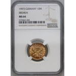 Germany, Bremen, 10 Mark 1907 J