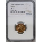 Deutschland, Baden, Friedrich II, 10 Mark 1909 G, Karlsruhe