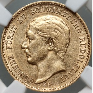 Germany, Schwarzburg-Rudolstadt, Günther I, 10 Mark 1898 A, Berlin