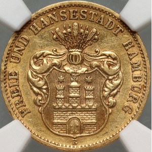Germany, Hamburg, 10 Mark 1874 B, Hannover