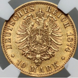 Germany, Hamburg, 10 Mark 1874 B, Hannover