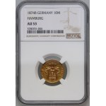 Germany, Hamburg, 10 Mark 1874 B, Hannover