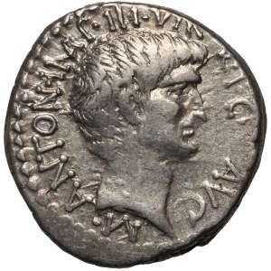 Roman Republic, Mark Antony and Octavian 41 BC, Denar, Ephesos
