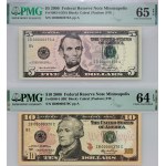 United States of America, set of PMG graded banknotes 1957-2006 (4 pieces)