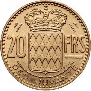 Monaco, Rainien III, 20 Francs 1950, ESSAI