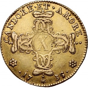 Deutschland, Fulda, Adolf von Dalberg, karolin (10 Gulden) 1735