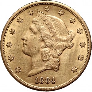 United States of America, 20 Dollars 1884 CC, Carson City
