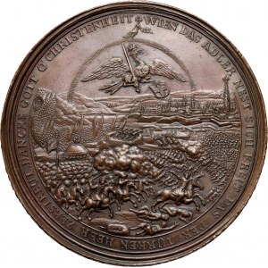 Jan III Sobieski, medal z 1683 roku, Na zwycięstwo Sobieskiego pod Wiedniem