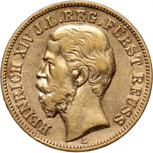 Germany, Reuss, Heinrich XIV, 10 Mark 1882 A, Berlin