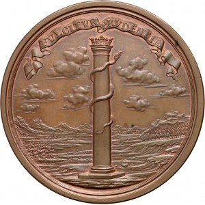 August II Mocny, medal bez daty (1709), Na powrót króla do Drezna i odzyskanie korony polskiej