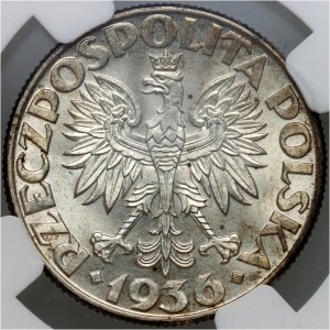 II RP, 2 złote 1936, Warszawa, Żaglowiec