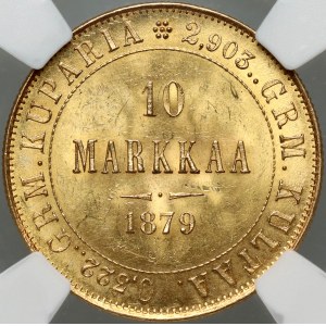 Finland, Alexander II, 10 Markkaa 1879 S, Helsinki