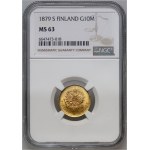 Finland, Alexander II, 10 Markkaa 1879 S, Helsinki