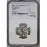 Germany, Bayern, Heinrich II der Zänker 985-995, Denar, Regensburg, mintmaster GVAL