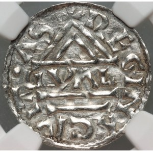 Germany, Bayern, Heinrich II der Zänker 985-995, Denar, Regensburg, mintmaster GVAL