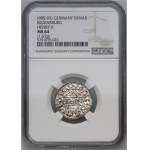 Allemagne, Bavière, Henri II le carrier 985-995, denier, Ratisbonne, ELLIN minster