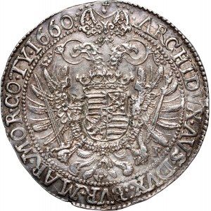 Maďarsko, Leopold I., thaler 1660 KB, Kremnica