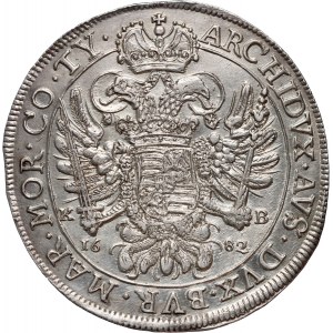 Maďarsko, Leopold I., thaler 1682 KB, Kremnica