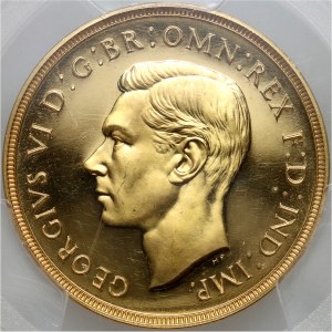 Great Britain, George VI, 2 Pounds 1937, London, Proof