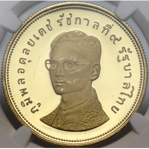 Thajsko, Rám IX, 5000 bahtů 1974, Vlaštovka, zrcadlová známka (proof)