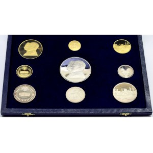 Iran, Coin set, 2500 Years of Iranian Monarchy, 9 coins, 1971, certyfikat