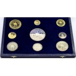 Iran, Coin set, 2500 Years of Iranian Monarchy, 9 coins, 1971, certyfikat