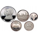 Iran, Coin set, 2500 Years of Iranian Monarchy, 9 coins, 1971, certyfikat