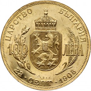Bulgaria, Ferdinand I, 100 Leva 1912