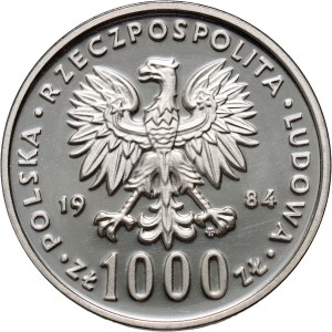 PRL, 1000 złotych 1984, Wincenty Witos, PRÓBA
