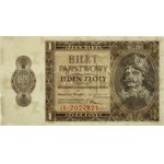 II RP, 1 zloty 1.10.1938, series IH