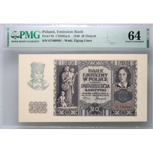 General Government, 20 zloty 1.03.1940, series G