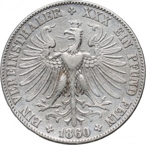 Germany, Frankfurt, Thaler 1860