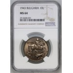 Bulgaria, 10 Leva 1943, Vienna