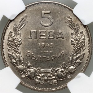 Bulgaria, 5 Leva 1943, Vienna