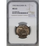 Bulgaria, 5 Leva 1943, Vienna