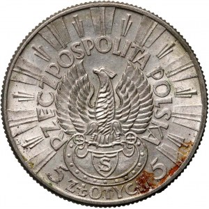 II RP, 5 zloty 1934, Warsaw, Jozef Pilsudski, Strzelecki Eagle