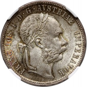 Rakousko, František Josef I., 1 florén 1876, Vídeň