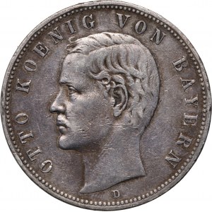 Germany, Bayern, Otto, 5 Mark 1907 D, Munich