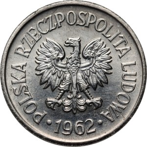 PRL, 10 grošů 1962, PRÓBA, nikl, reliéfní nápis