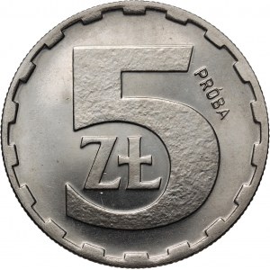 PRL, 5 złotych 1979, PRÓBA, nikiel