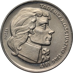 PRL, 100 zlotých 1976, Tadeusz Kościuszko, PRÓBA, nikl