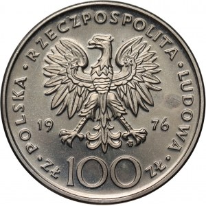 PRL, 100 zlotých 1976, Tadeusz Kościuszko, PRÓBA, nikl