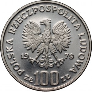 PRL, 100 złotych 1979, Kozica, PRÓBA, nikiel