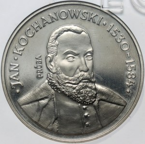 PRL, 100 gold 1980, Jan Kochanowski, SAMPLE, nickel (with dots instead of spaces)