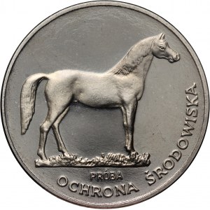 PRL, 100 złotych 1981, Ochrona Środowiska - Koń, PRÓBA, nikiel