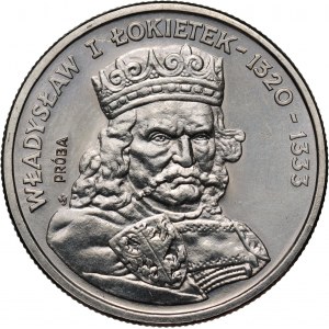 PRL, 100 zl. 1986, Władysław I Łokietek, PRÓBA, nikl
