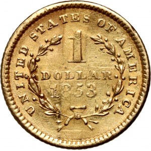 Spojené státy americké, Dollar 1853, Philadelphia