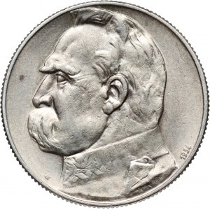 II RP, 5 zloty 1934, Warsaw, Jozef Pilsudski, Strzelecki Eagle